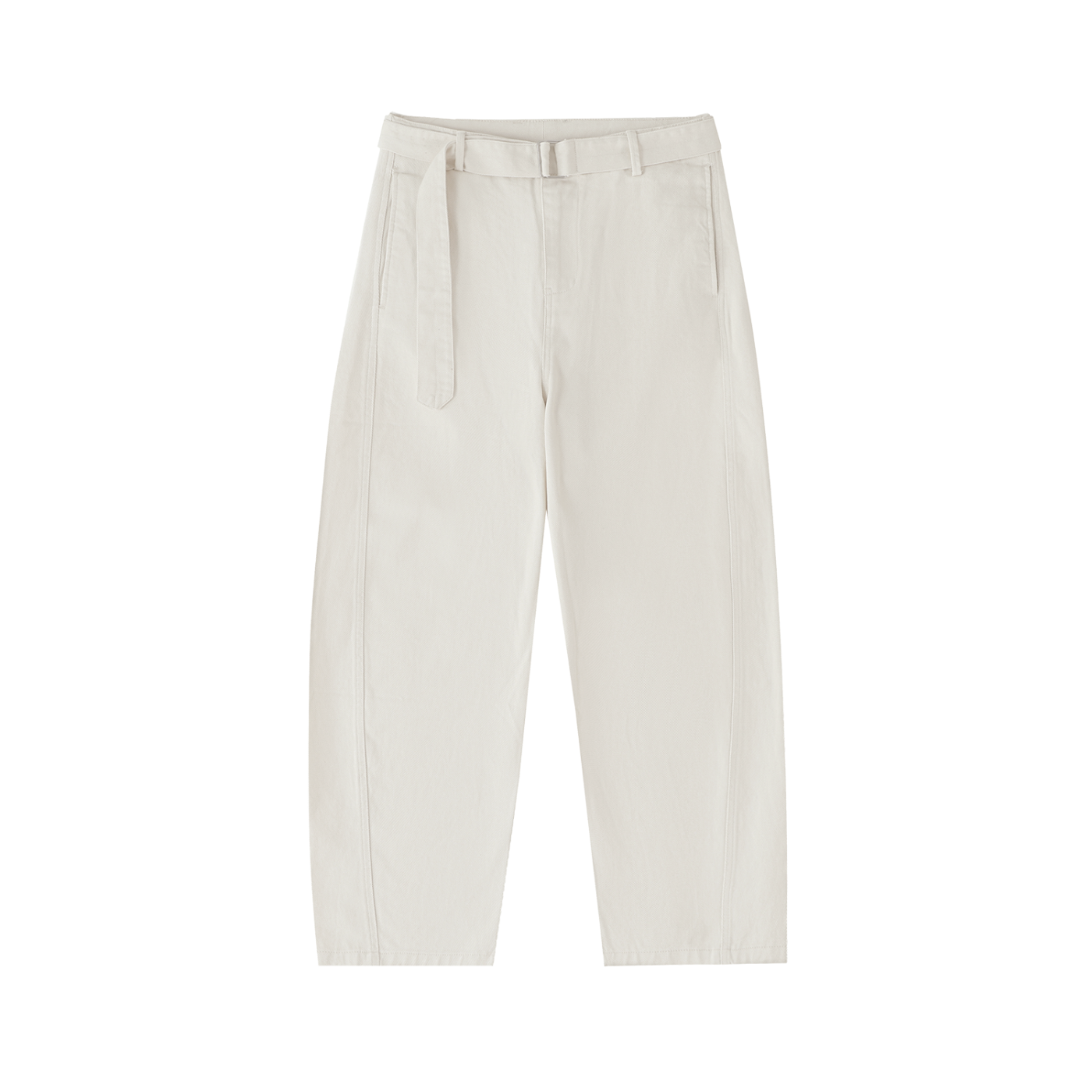 Essentials Seam Belted Curved-Blade Pants