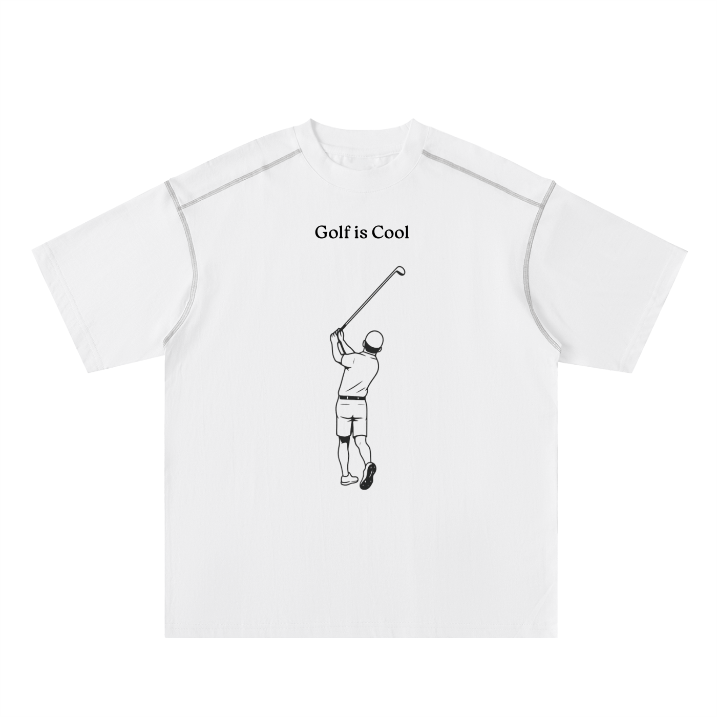 Golf is Cool Contrast-Stitched Cotton Tee