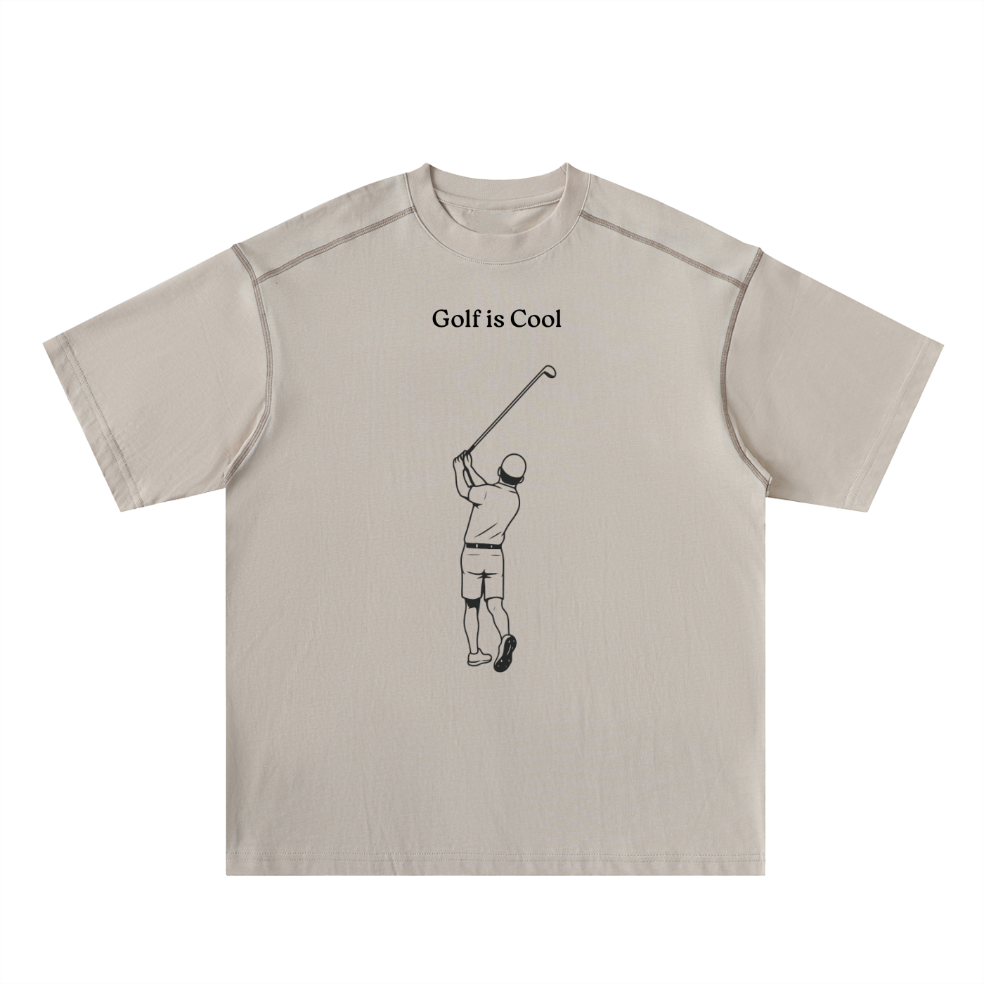Golf is Cool Contrast-Stitched Cotton Tee