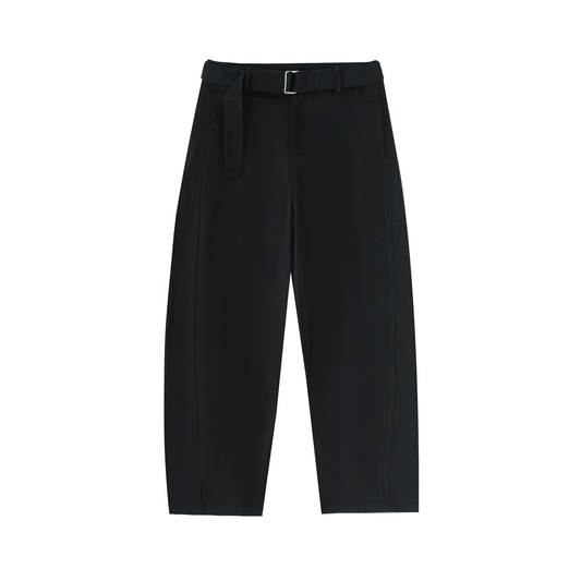 Essentials Seam Belted Curved-Blade Pants