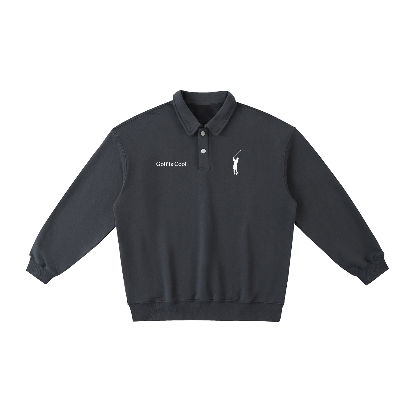Golf is Cool Heavyweight Polo-Collar Sweatshirt