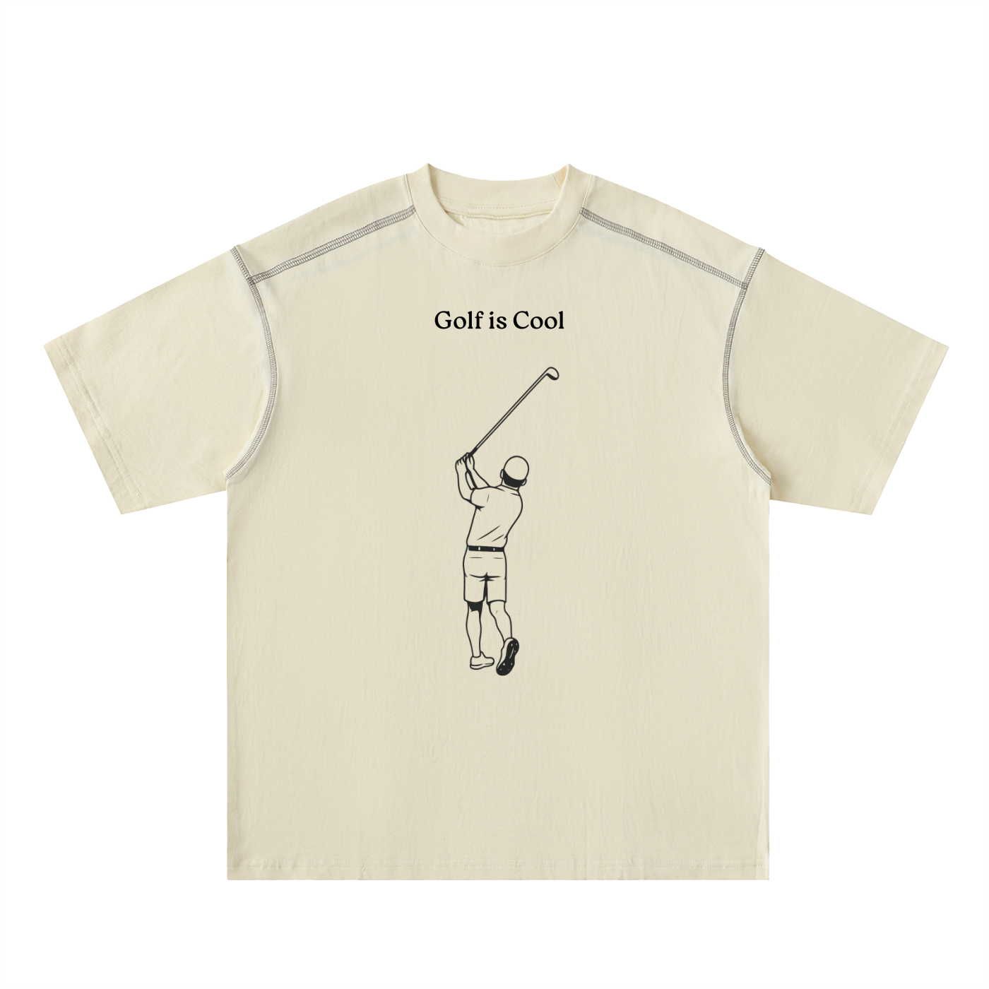 Golf is Cool Contrast-Stitched Cotton Tee