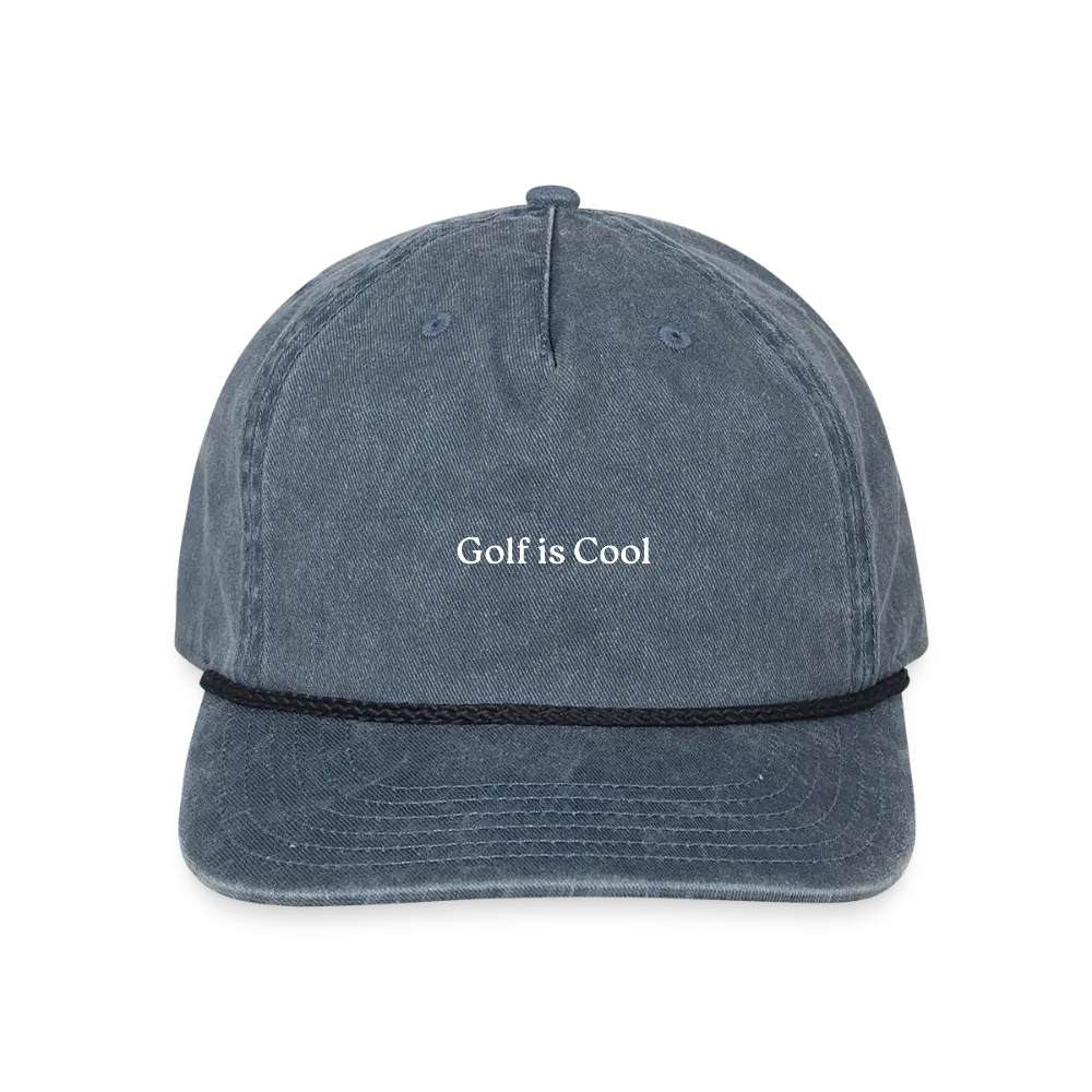 Vintage Washed Rope Cap - washed navy