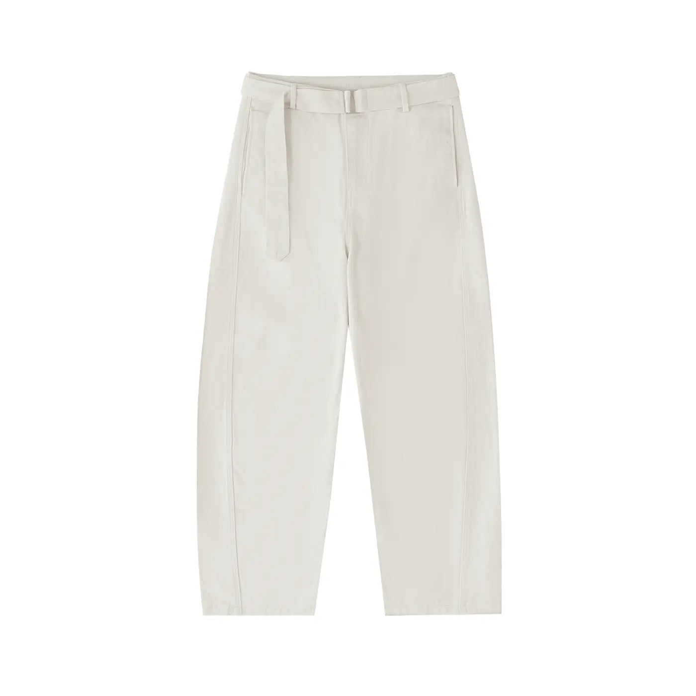 Essentials Seam Belted Curved-Blade Pants ODMPOD