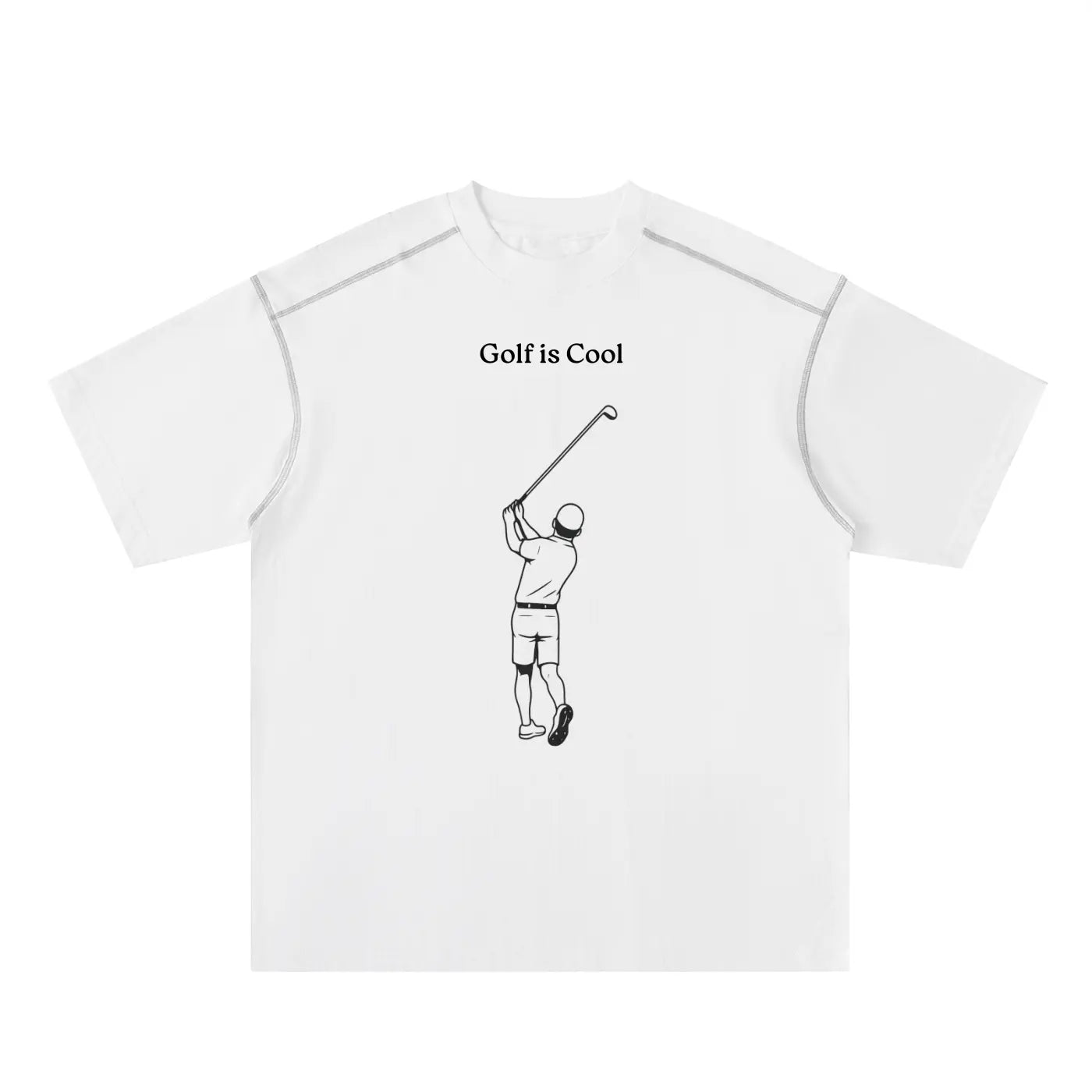 Golf is Cool Contrast-Stitched Cotton Tee ODMPOD