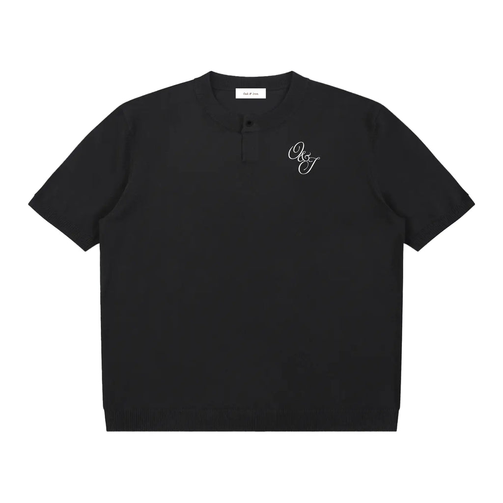 Clubhouse Knit Short-Sleeve Henley ODMPOD