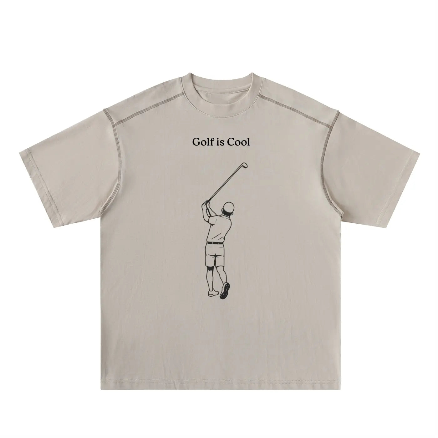 Golf is Cool Contrast-Stitched Cotton Tee ODMPOD
