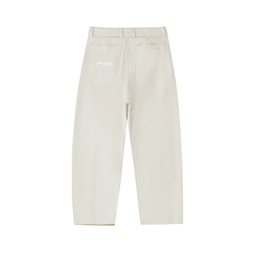 Essentials Seam Belted Curved-Blade Pants ODMPOD