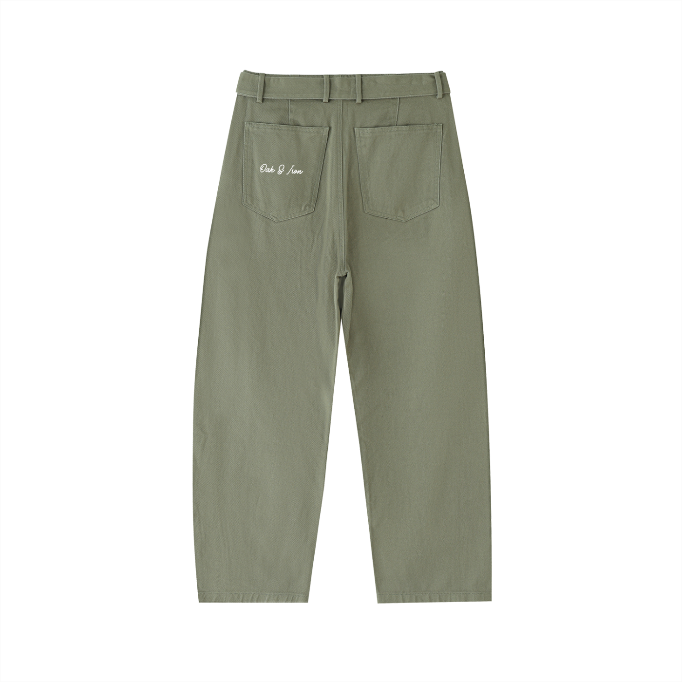 Essentials Seam Belted Curved-Blade Pants