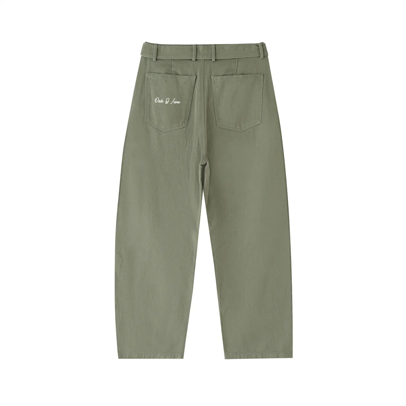 Essentials Seam Belted Curved-Blade Pants ODMPOD
