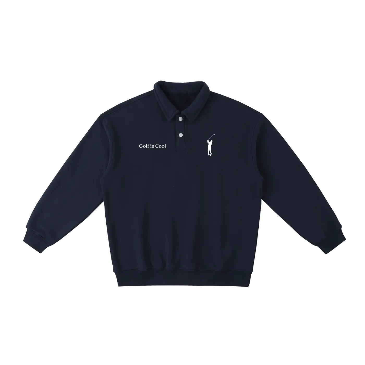 Golf is Cool Heavyweight Polo-Collar Sweatshirt ODMPOD