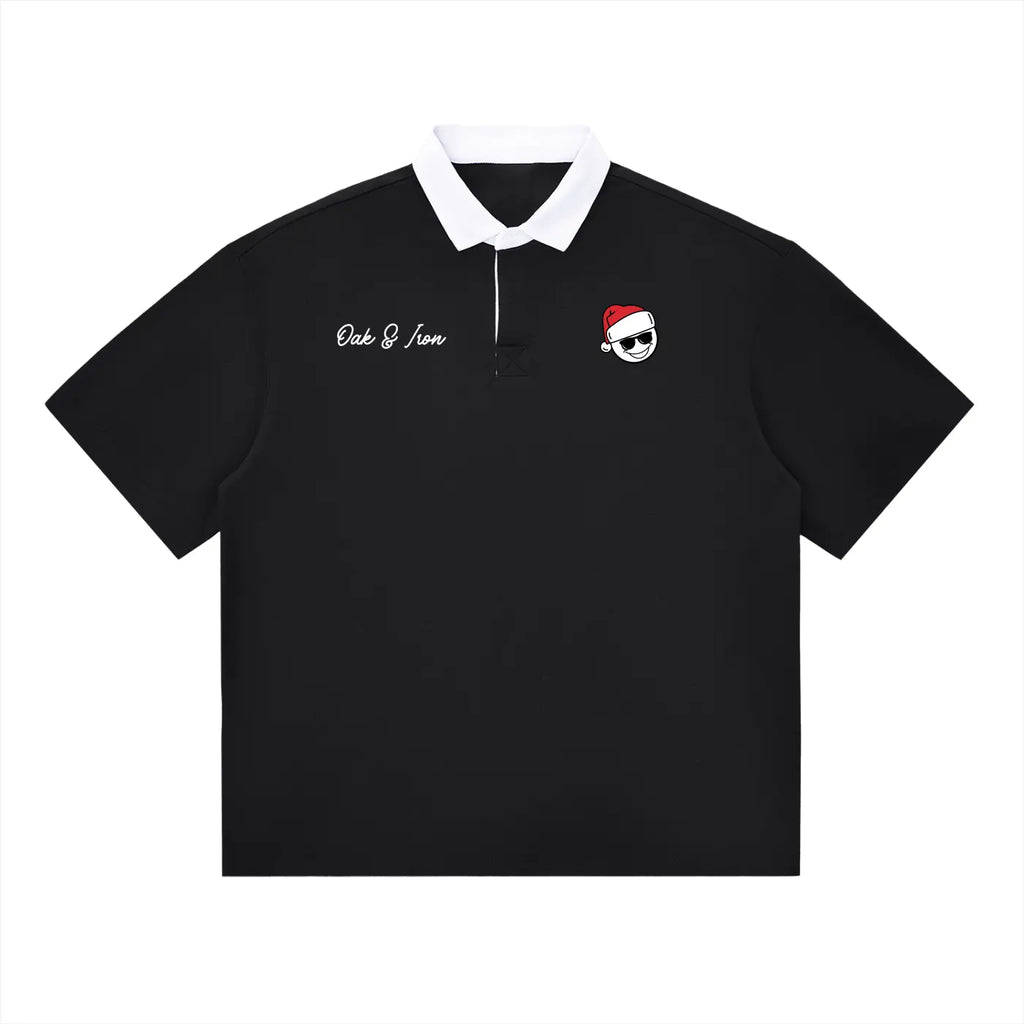 Snow Day Contrast Polo Shirt ODMPOD