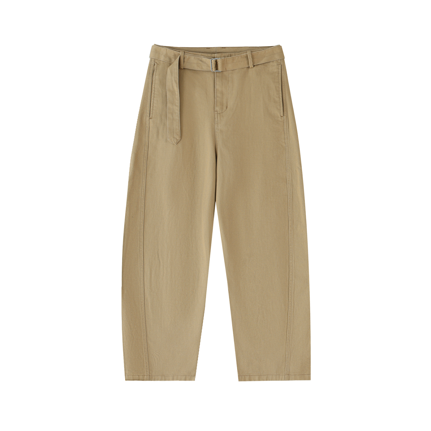 Essentials Seam Belted Curved-Blade Pants