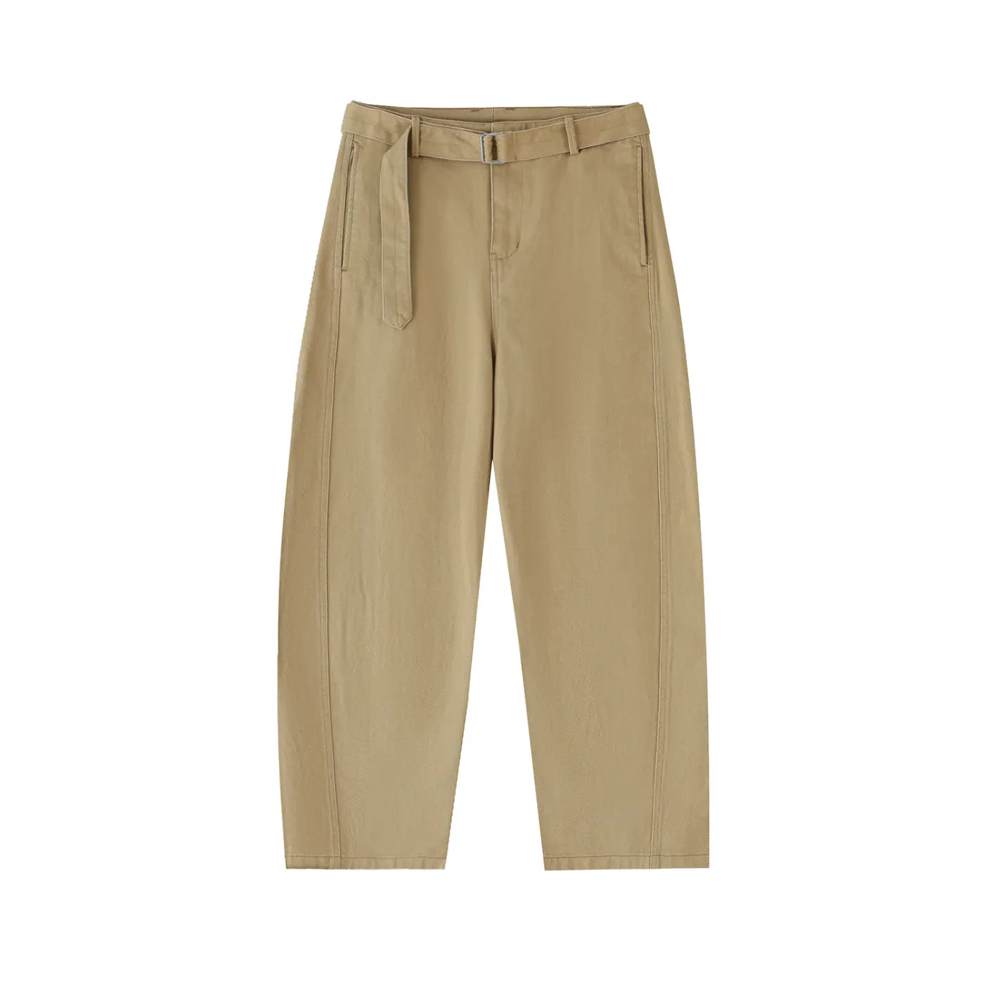 Essentials Seam Belted Curved-Blade Pants ODMPOD