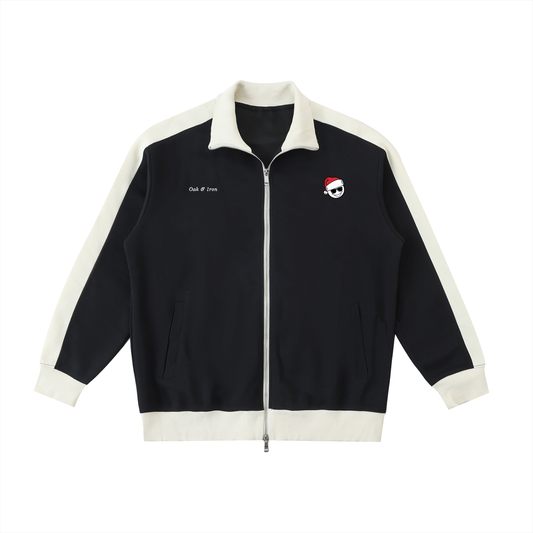 Snow Day Contrast Trim Stand Collar Jacket