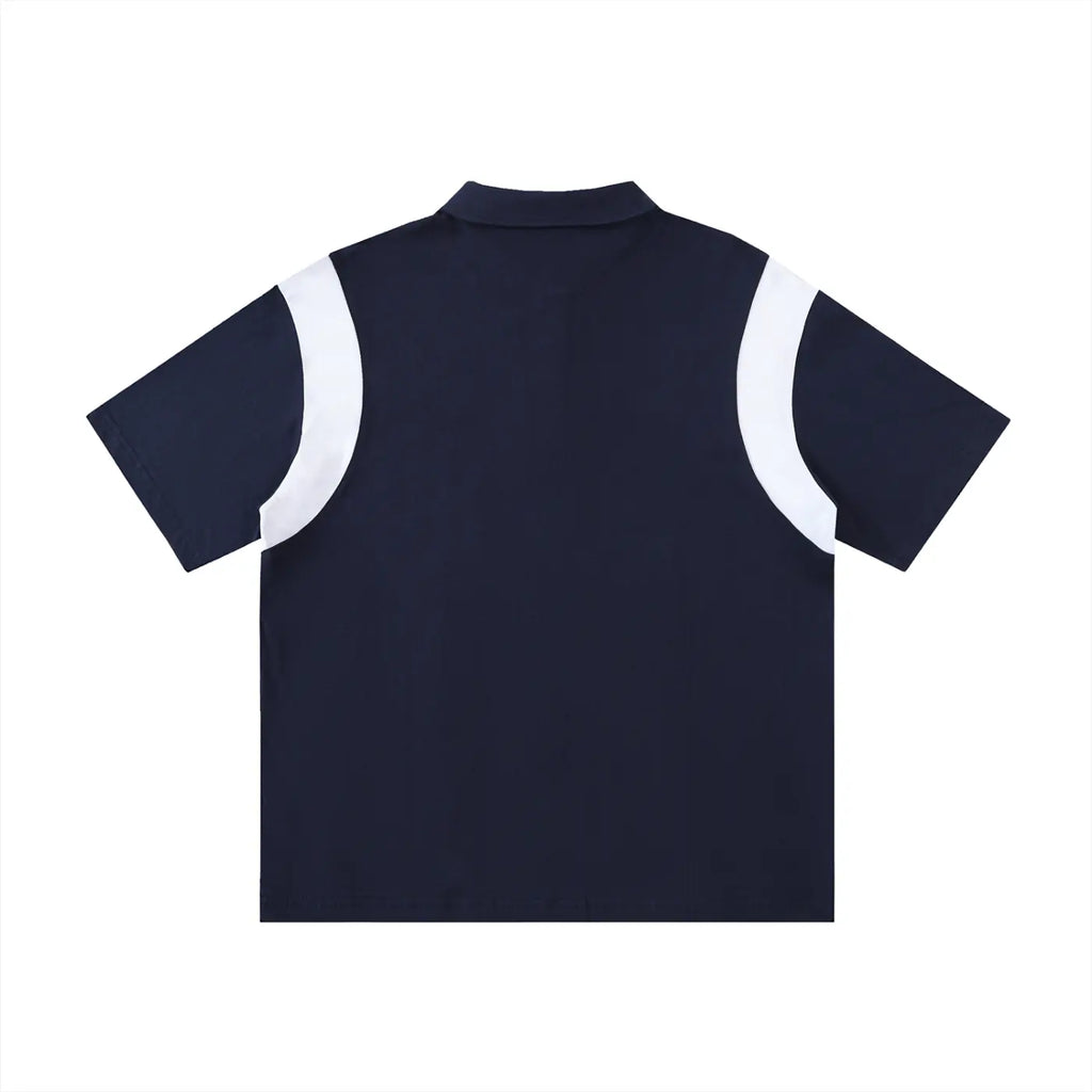 Essentials Contrast Panel Cotton Polo Shirt ODMPOD