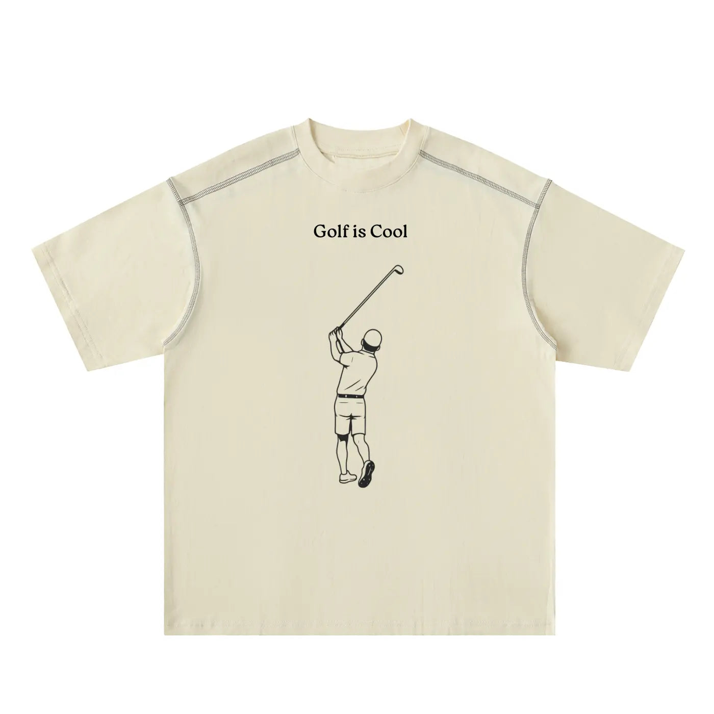 Golf is Cool Contrast-Stitched Cotton Tee ODMPOD
